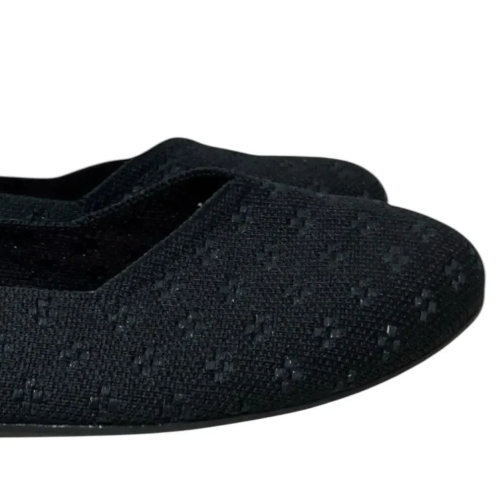 Rothy’s‎ Black Knit Round-Toe Flats | Womens 11.5 | Chic Dressy Slip-On